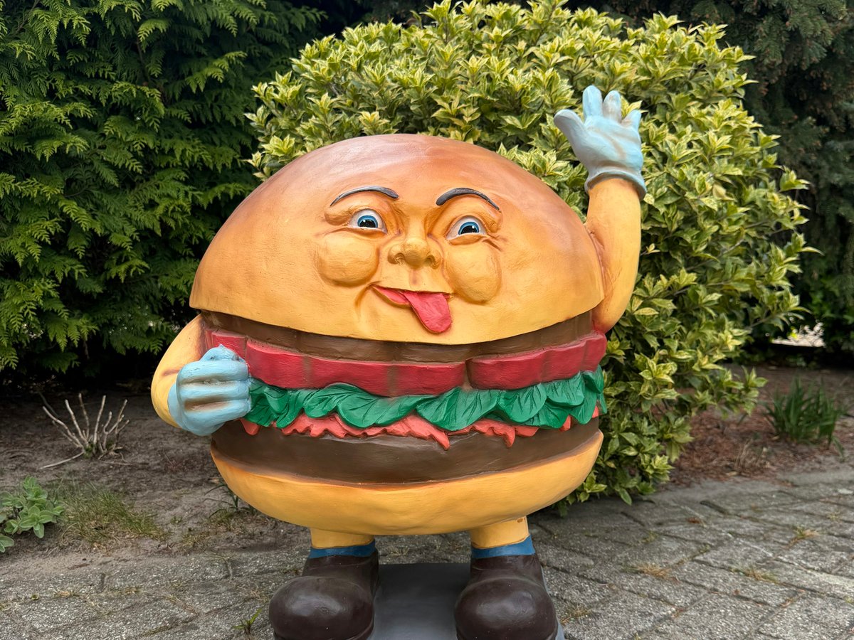 Hamburger display figuur