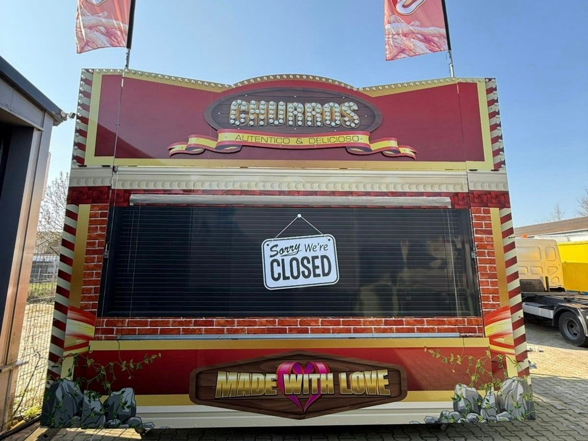 Startklare Churros foodtruck verkoopwagen