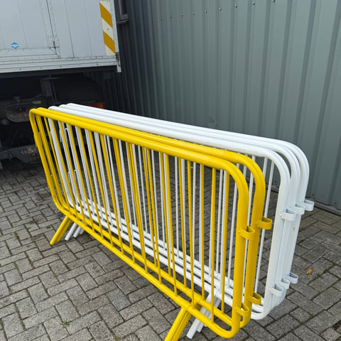 5 lichtgewicht dranghekken wit en geel