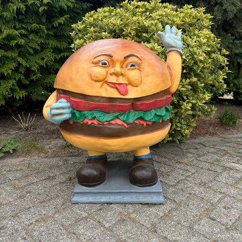 Hamburger display figuur