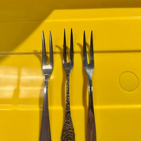 Oliebollenvorkjes plat set van 3, foto 2