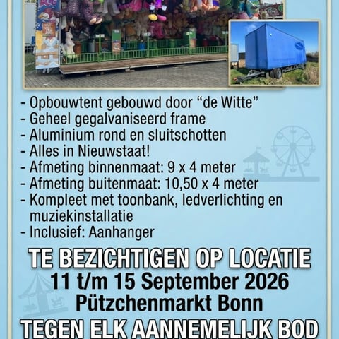 Opbouwtent “ de Witte “, foto 3