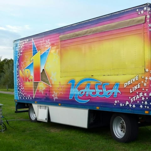 Autoscooter kassawagen / kassatrailer