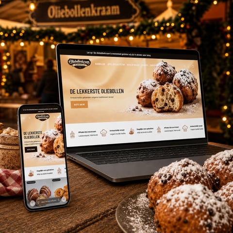 Website voor Oliebollenkraam